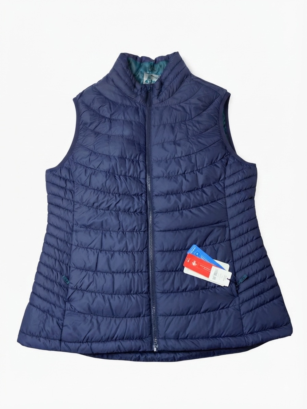 NWT Wind River Quilted Puffer Vest Navy Blue Size L